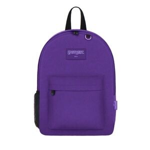 East West Side Mesh Bottle Holder Backpack Purple Canvas
